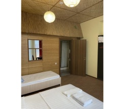 Номер полулюкс с 1 односпальной и 1 двуспальной кроватью в Red House