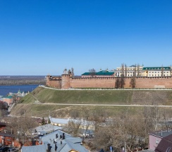 Апартаменты с 2 комнатами в Квартира в центре Нижнего Новгорода с видом на Кремль