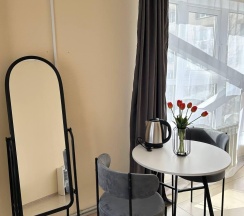 Трехместный номер с двуспальной и полутора спальной кроватью в Дисней