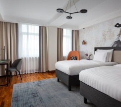 Улучшенный двухместный номер с 2 односпальными кроватями в Vasilievsky hotel