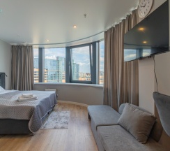 Студия 25 кв м на троих около вокзала и метро в SalutApart 2W Энергетиков 2/2