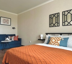 Апартаменты с панорамным видом на 13 этаже в Призма