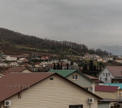 Четырёхместный номер с террасой, вид на горы и сад в Skayfom