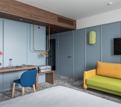 Стандарт с двуспальной кроватью для гостей с инвалидностью в Cosmos Smart Kogalym