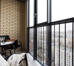 Апартаменты c 1 комнатой с балконом в Hugge Place
