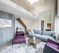 Двухуровневые апартаменты с 3 спальнями Премиум в Intermark Residence