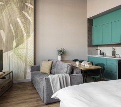 Комната делюкс с 1 двуспальной кроватью в WOW.Aparts&SPA