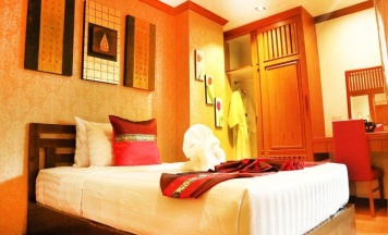 Двухместный номер Deluxe 2 отдельные кровати в Aiyaree Place Hotel
