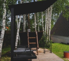 A-frame NEO|Банный чан на территории в Берёзовая роща