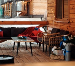 Большой дом с баней в Сны Леса