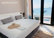 Двухместный номер Standard beachfront двуспальная кровать в Blue Tao Beach Hotel