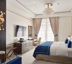Номер делюкс с видом на город с 1 двуспальной кроватью в Wawelberg Hotel St.Petersburg
