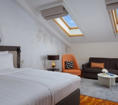 Полулюкс с двуспальной кроватью в Vasilievsky hotel