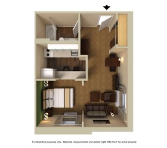 Двухместная студия Deluxe двуспальная кровать в Spark by Hilton Dallas Market Center