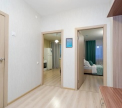 Двухместные апартаменты Comfort c 1 комнатой с балконом и с видом на город (двуспальная кровать) в Апартаменты Cosmos Apart на Революции 52 В (5)