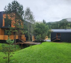 Дом с сауной и панорамным видом в Вдохни Алтай