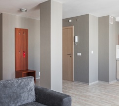 Апартаменты Superior c 1 комнатой с балконом и с красивым видом из окна в Комплекс апартаментов Комфорт