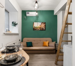 1-комнатные апартаменты студия 14-4 в Good Room Guru (Гуд Рум Гуру) на улице Земляной вал