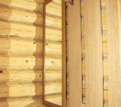 Двухместный номер с раздельными кроватями в деревянном коттедже в Колыба