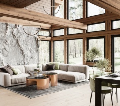 Коттедж VIP с балконом в Плавное течение