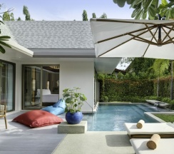 Двухместная вилла Pool Grand Reserve двуспальная кровать в Отель Santiburi Koh Samui