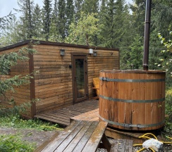 2-местный коттедж с купелью в Крепкие кровати