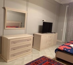 2-комнатные апартаменты люкс с 1 двуспальной кроватью и диваном с видом на море в Apart Ru Hotel