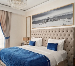 Делюкс с видом на город с одной большой кроватью в Wawelberg Hotel St.Petersburg