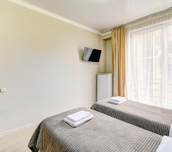 Комната стандарт с 2 односпальными кроватями в Белая Лилия