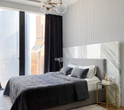 Cartier номер с био камином 30 этаж в Heaven Apartments