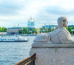 "Platinum" Однокомнатная квартира на набережной Невы (Метро Площадь Ленина/Новочеркасская, 5 минут на транспорте) в Rauktis apartments