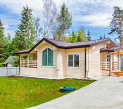 Стильный коттедж 100 кв.м. для 7 человек рядом с Охта парком в Solar House