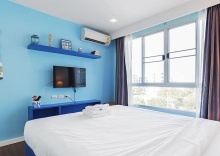 Двухместные апартаменты двуспальная кровать в Baan Imm Aim Huahin Condo 2 Bedrooms Sea View By Dome