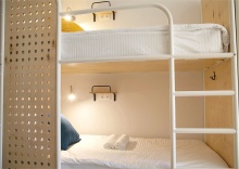Кровать в 6-местном общем номере для мужчин и женщин в Netizen Moscow Rimskaya