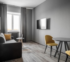 2-комнатный номер делюкс с 1 двуспальной кроватью в Laska hotel