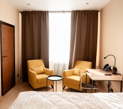 Номер комфорт с 1 двуспальной кроватью в Smart Hotel Neo Иваново
