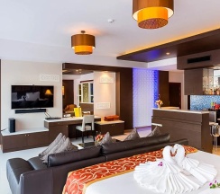 Люкс Grand Nipa с видом на город в Курорт Nipa Resort