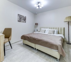 Улучшенная двухместная комната с 1 кроватью и собственной ванной комнатой в МК Распутина