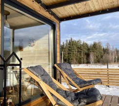 Дом с террасой в Тихая дача