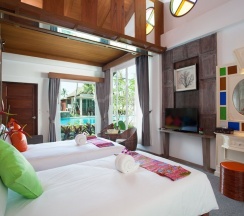 Трёхместный номер Deluxe с балконом в The samui beach resort