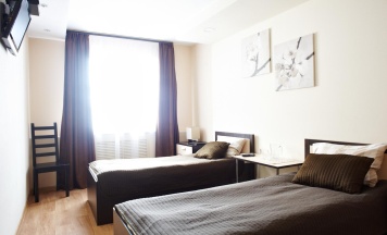 Номер стандарт эконом с 2 односпальными кроватями в Truck house hotel