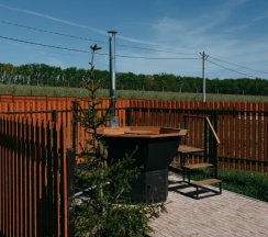 Барнхаус Люкс с банным чаном в Лес&Сад