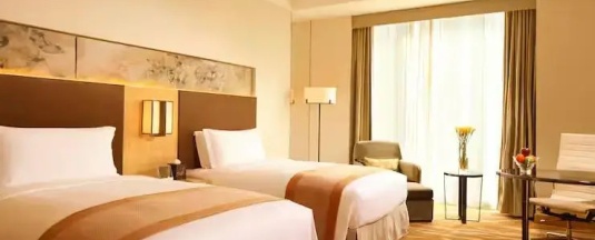 Двухместный номер Deluxe с видом на город 2 отдельные кровати в DoubleTree by Hilton Hangzhou East