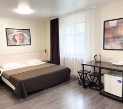 Номер стандарт с 1 двуспальной кроватью (с завтраком) в Баваренок