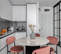 Ocean - премиум-апартаменты с отдельной спальней около м.Сокол (10 этаж, до 4 гостей) в Smart Lofts Moscow