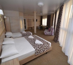 Номер улучшенный семейный с 1 односпальной и 1 двуспальной кроватью в Villa na peske