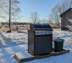 Grill lodge с горячей купелью в Бухлово парк