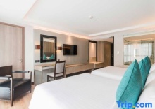 Двухместная студия Deluxe 2 отдельные кровати в Отель Citrus Suites Sukhumvit 6 by Compass Hospitality