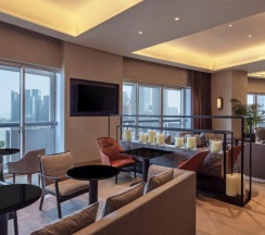 Двухместный номер Gold Fairmont двуспальная кровать в Fairmont Singapore
