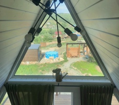 Апартаменты с красивым видом из окна в Душа